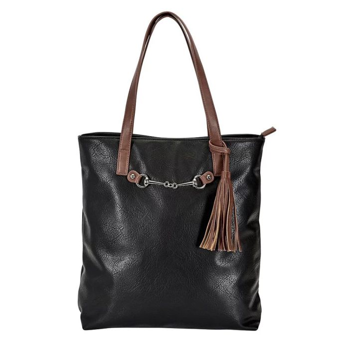 AWST Snaffle Bit Leather Tote Bag