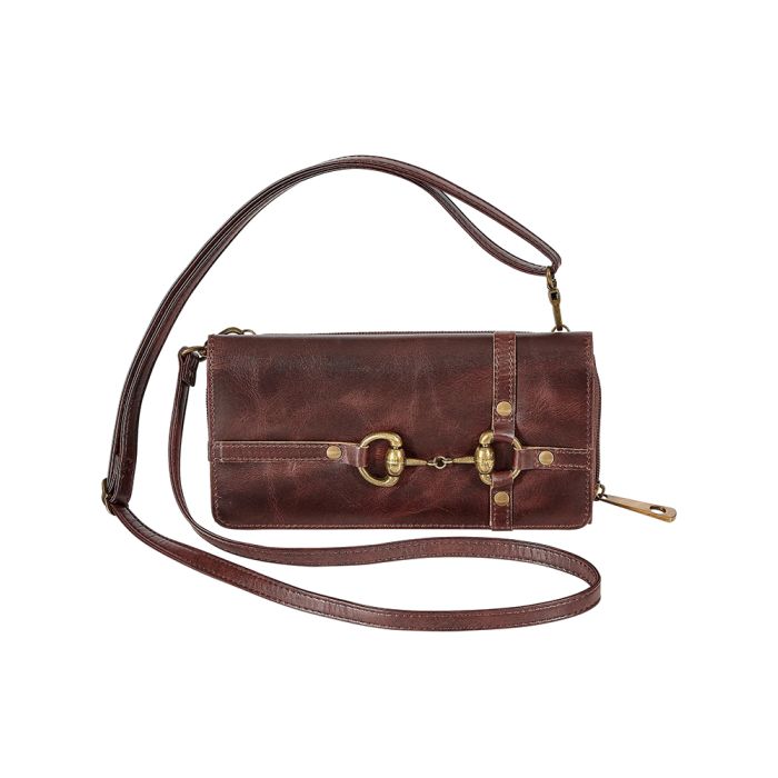 AWST Snaffle Bit Leather Cross Body Wallet
