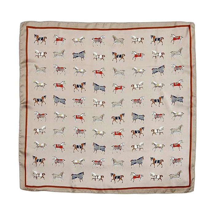 AWST Mini Horses In Blanket Scarf (28x28)
