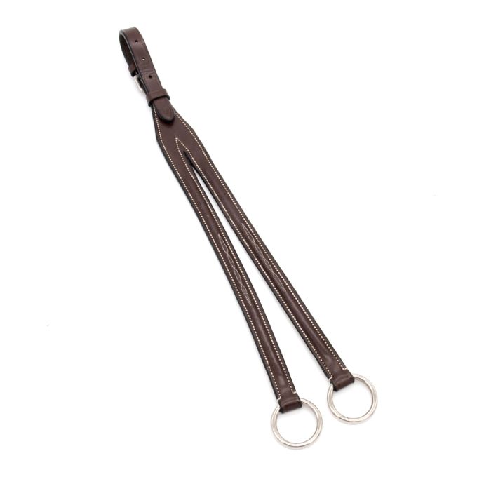 KL Select Black Oak Fancy Square Raised Running Martingale Attachment