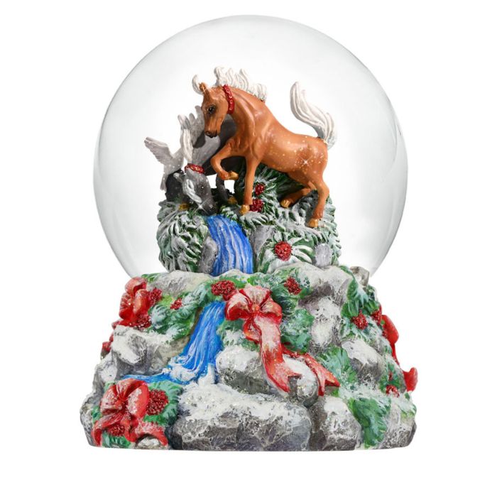 Breyer Holiday 2024 Winter Woodland Musical Snow Globe