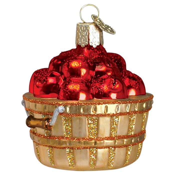 Kelley And Company Glass Christmas Apples Ornament