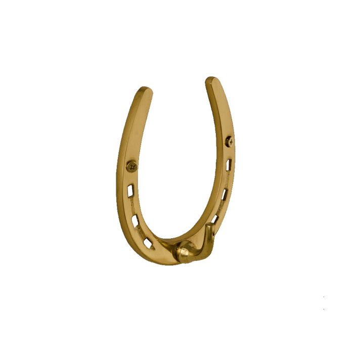 Horse Fare Brass Horseshoe Hook
