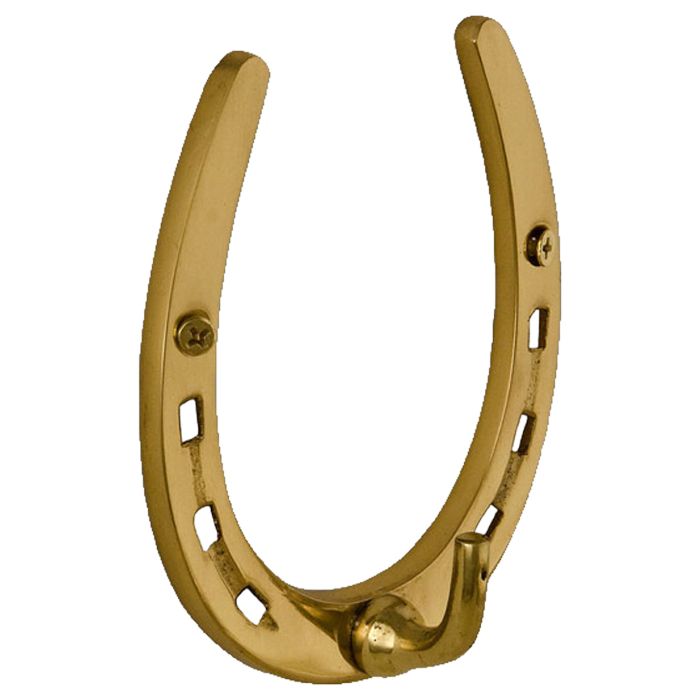 Large Brass Horseshoe Hook