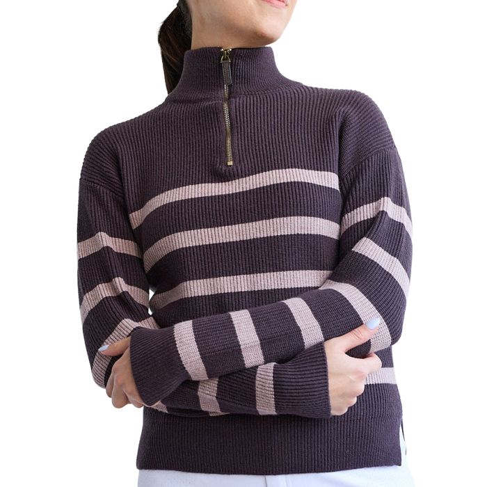 70 Degrees Ladies Striped Fence Line Sweater