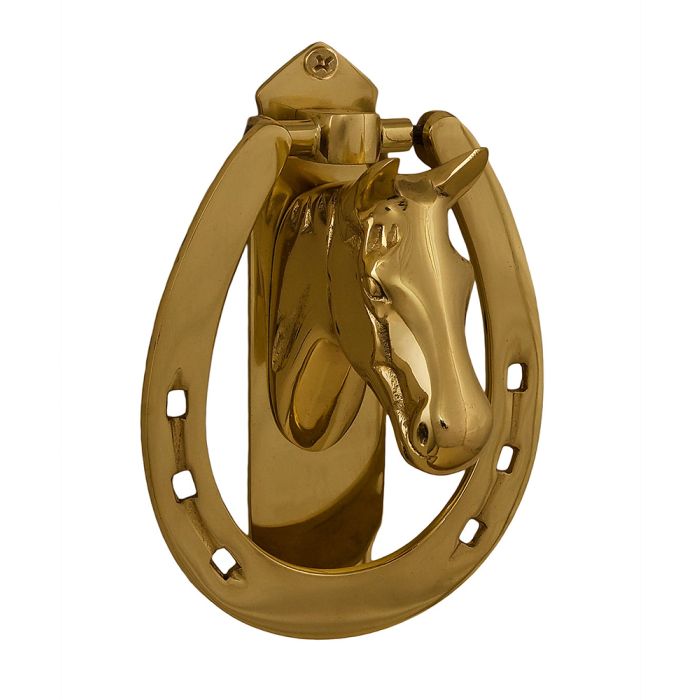 Horsehead In Horseshoe Door Knocker