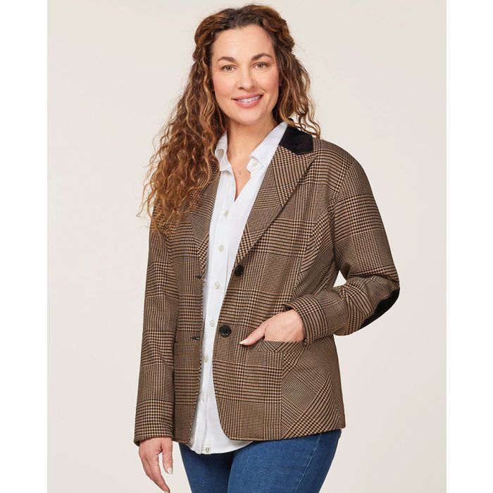 Kerrits EQL Chelsea Houndstooth Plaid Blazer