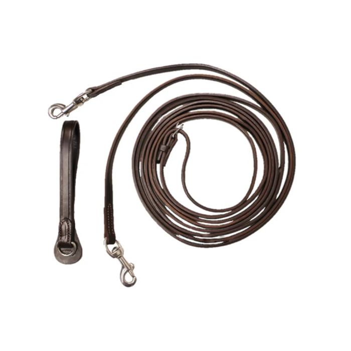 Walsh Leather Draw Reins With Snaps (8Ft)