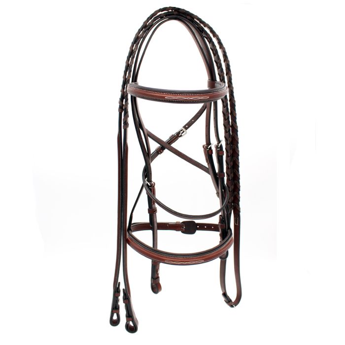 Americana Fancy Square Raised Padded Bridle by Harmon Kraft