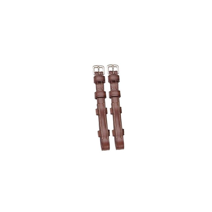 Americana Leather Elevator Cheek Pieces  w Hook, Stud, & Stainless Steel Buckles