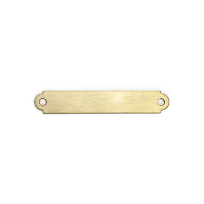 Fancy Brass Belt Plate 1/2" x 3"