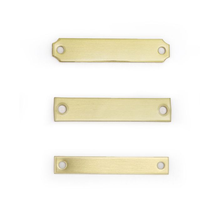 Thick Saddle Plate Brass