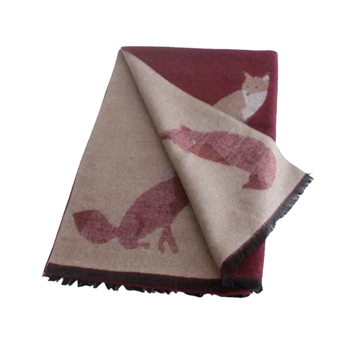 Tally-Ho Mr Fox Wool Blend Winter Scarf