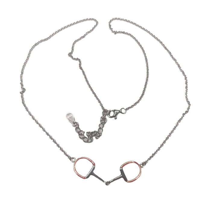 Sterling Silver Equestrian Snaffle Bit Chain Necklace