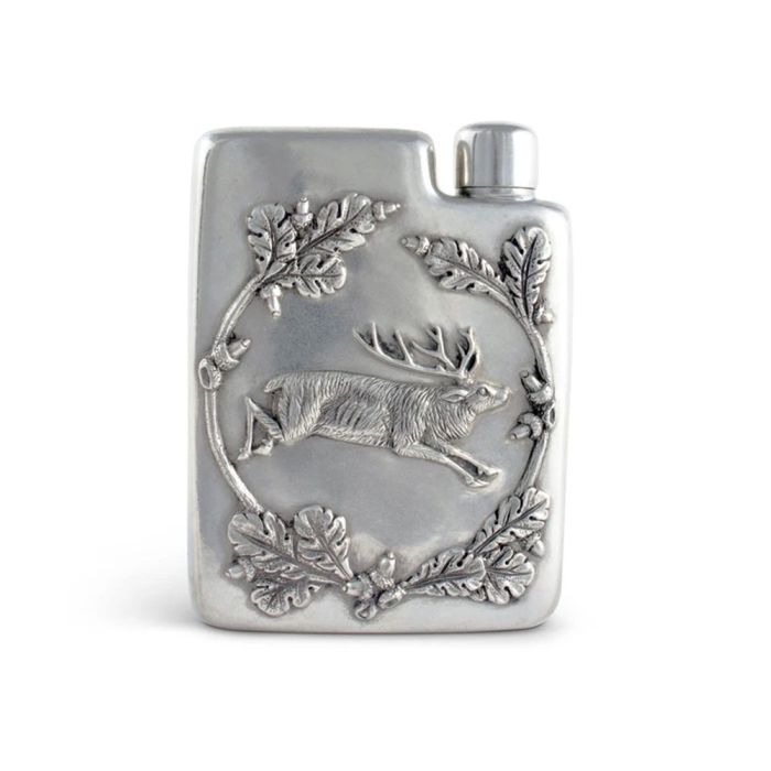 Vagabond House Black Forest Pewter Flask