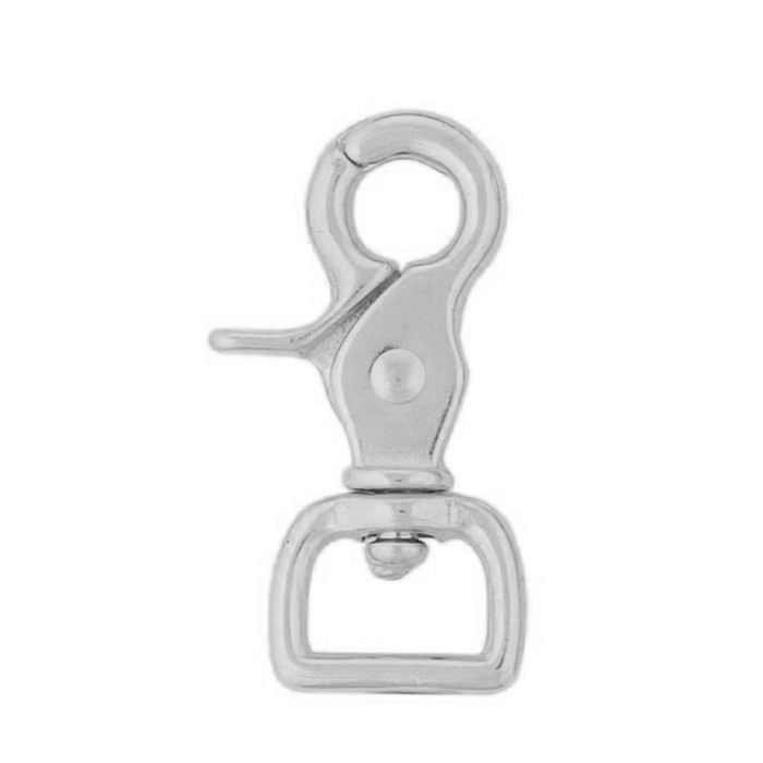 Square Scissor Snap, Nickel Plated