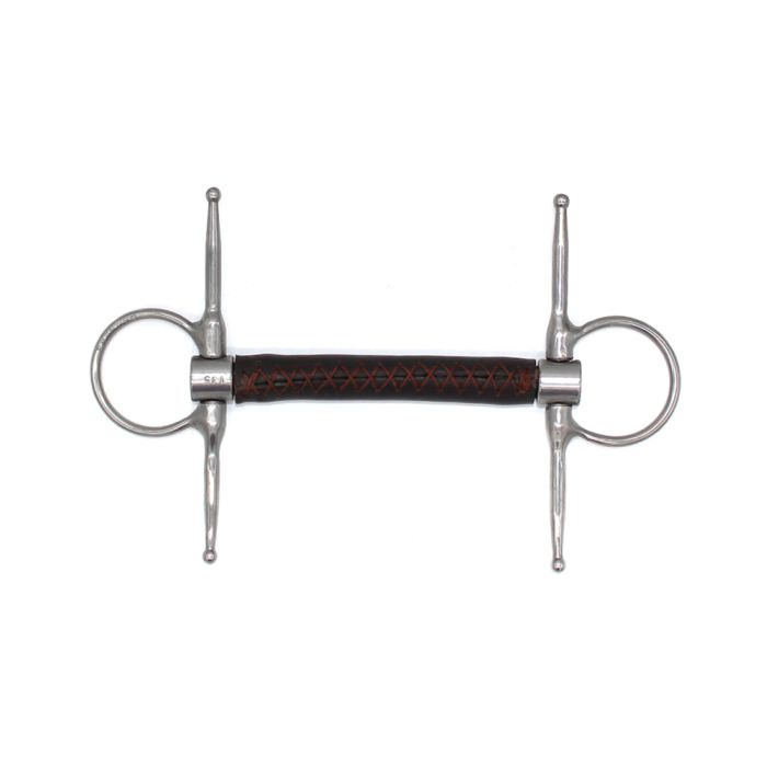 Bombers Full Cheek Leather Mullen Mouth Bit