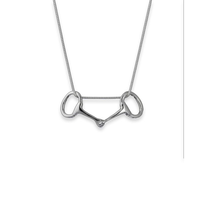 Loriece Sterling Silver Snaffle Bit Pendant Necklace