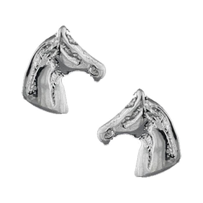 Loriece Sterling Silver Horse Head Earrings