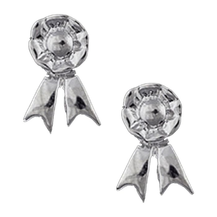 Loriece Ribbon Rosette Earrings