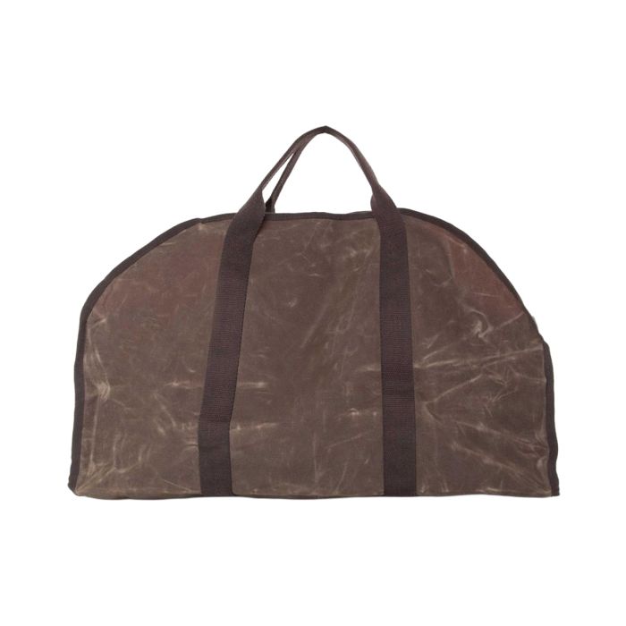 Waxed Canvas Log Carrier