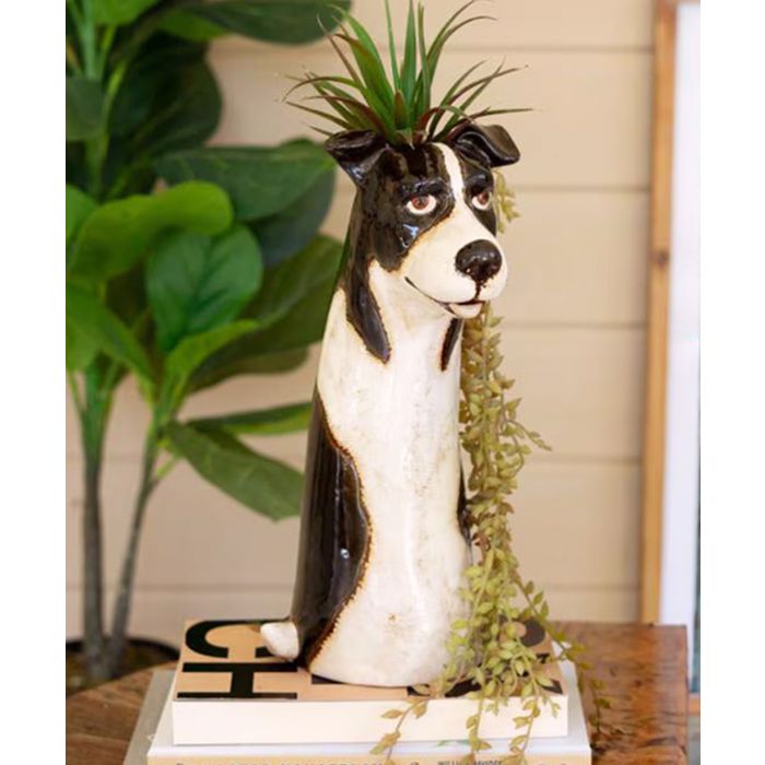 Kalalou Ceramic Dog Planter - Individually Sold