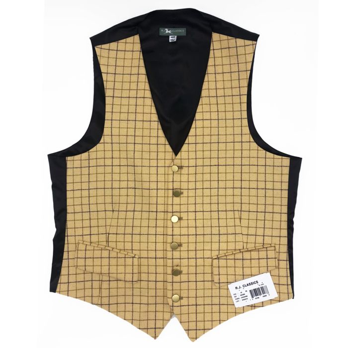 RJ Classics Mens Cheshire Tattersall Hunt Vest