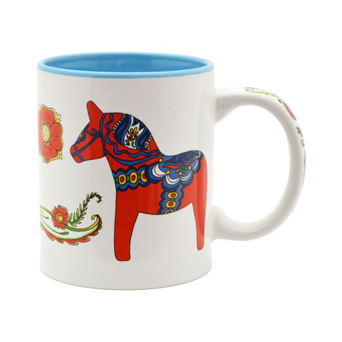 Dala Ceramic Horse Design Coffee Mug