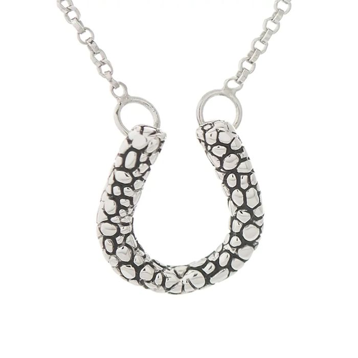 Michel McNabb Rock Horseshoe Pendant