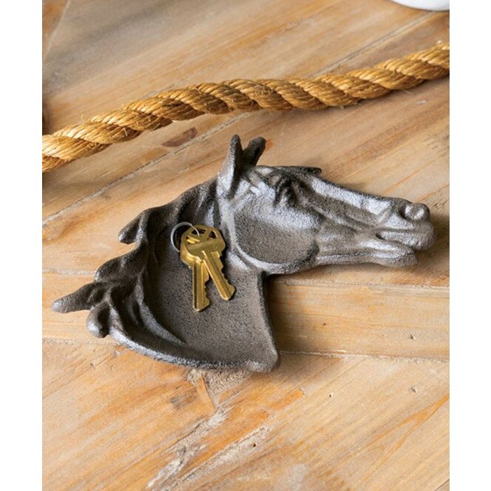 Cast Iron Horse Trinket Dish
