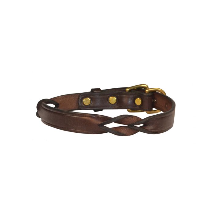 Perri's Twisted Leather Dog Collar