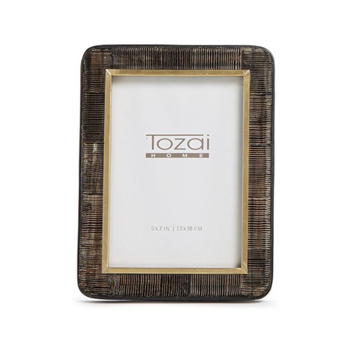 Two's Company Chiseled Bone Frame (5x7)