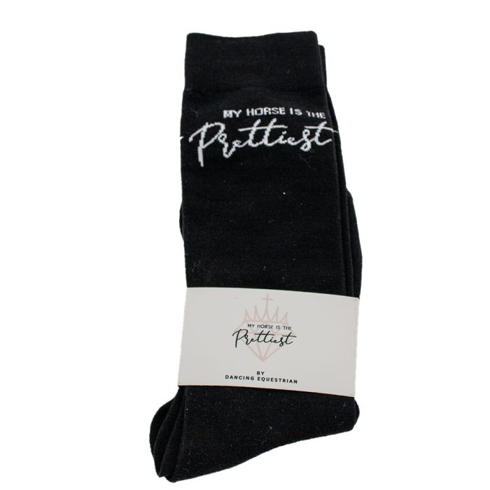 Dancing Equestrian Ladies Calf Height Boot Sock