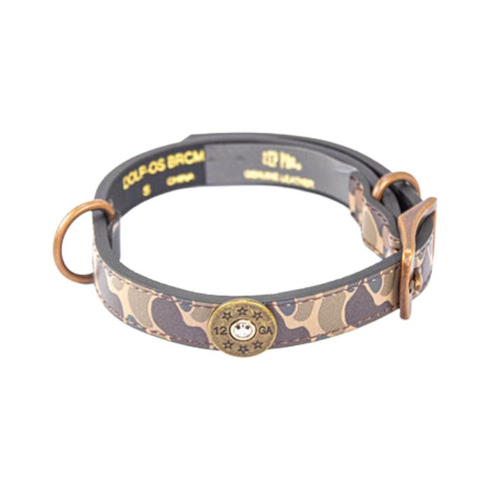 Zeppelin Products Leather Dog Collar with Concho
