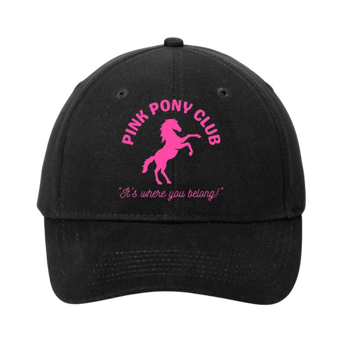 Equine & Design Pink Pony Club Hat