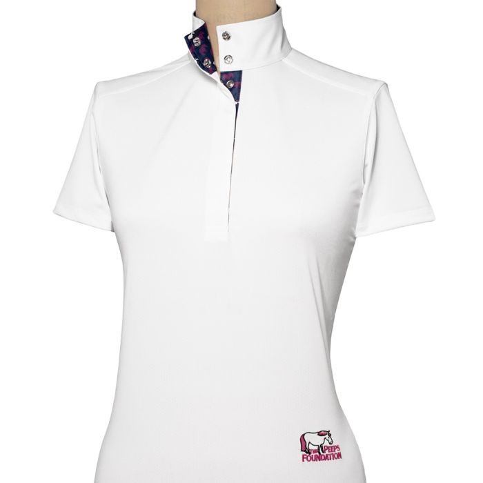 Essex Ladies Peeps Talent Yarn Short Sleeve Straight Collar Ice Fil Show Shirt