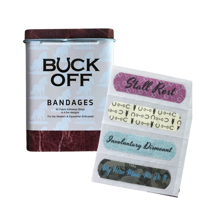 Westrian Buck Off Horse Themed Bandages Tin - 40 Pack
