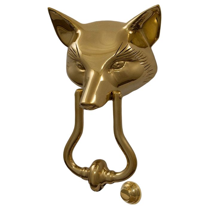 Smooth Foxhead Door Knocker
