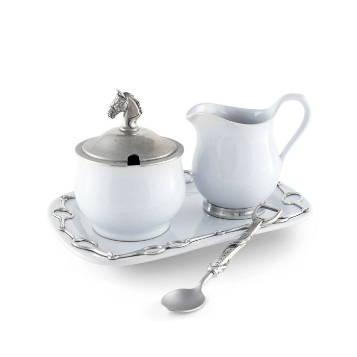 Vagabond House Equestrian Sugar & Creamer Set