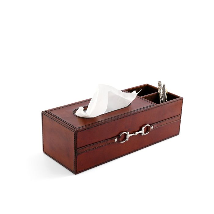 Vagabond House Premium Genuine Leather Bit Office Tissue Box