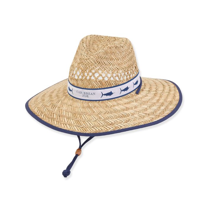 Sun N Sand Caribbean Joe Pinched Floppy Rush Straw Brim Hat