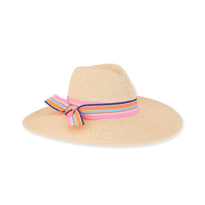 Sun N Sand Paper Straw Stella Ladies Safari Hat With 4.75 Inch Brim