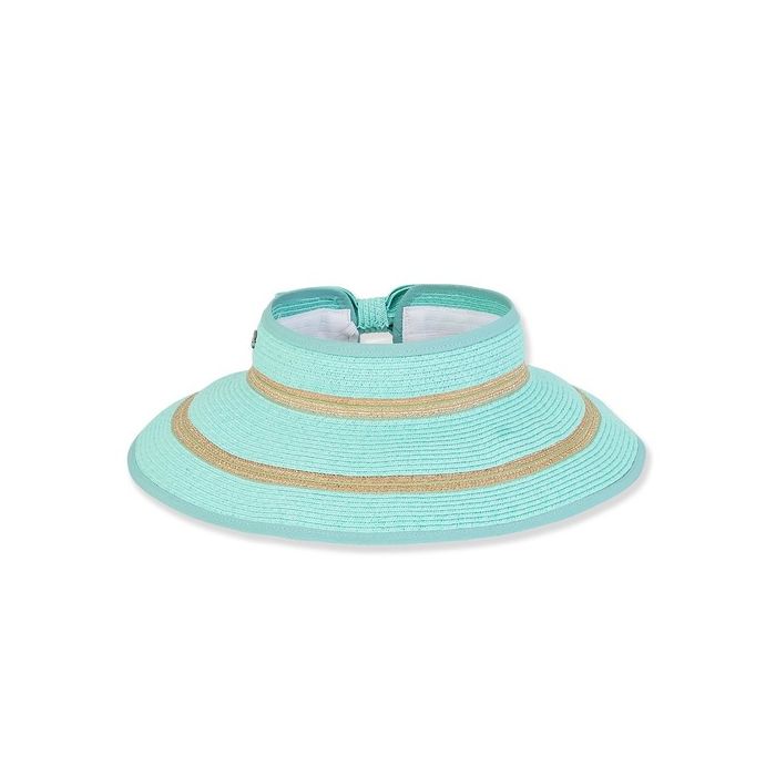 Paperbraid Rollup Visor with Bow