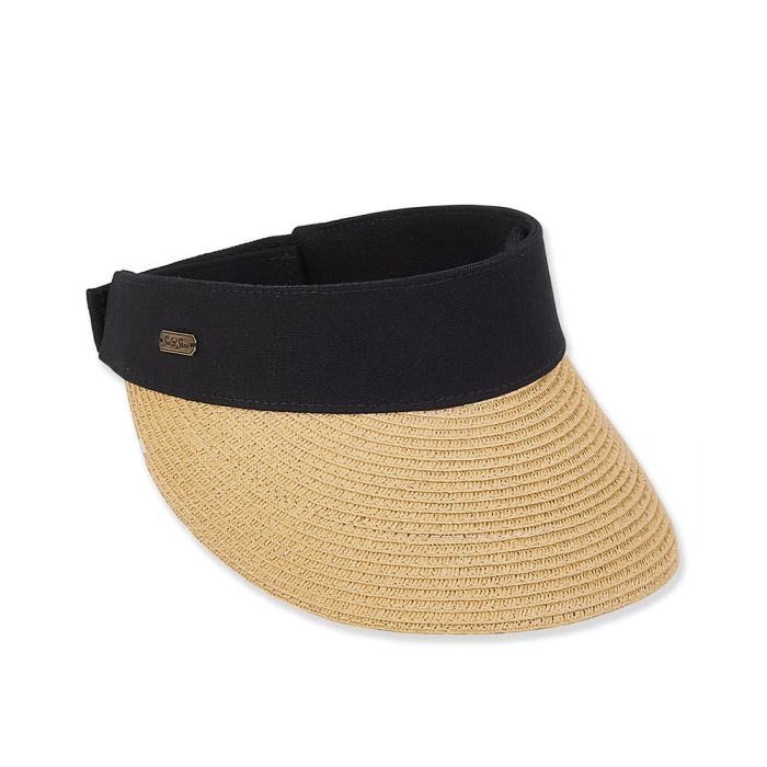 Paperbraid Visor Velcro Back 3.5" Brim