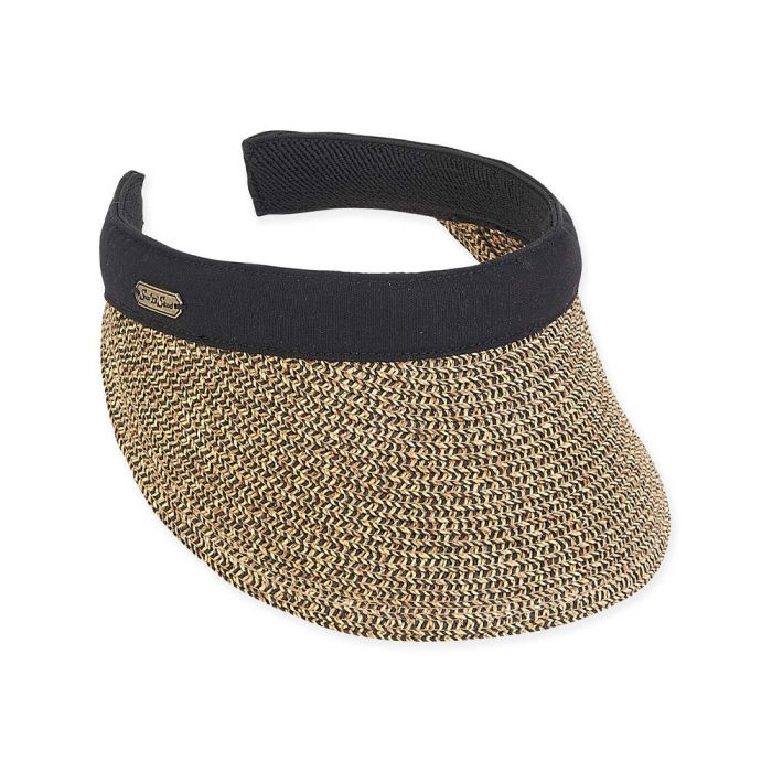 Sun N Sand Paper Braid Visor - 3.5" Brim
