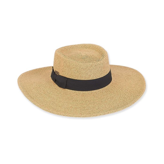 Sun N Sand Paperbraid 4" Brim Hat with Ribbon Band & Bow