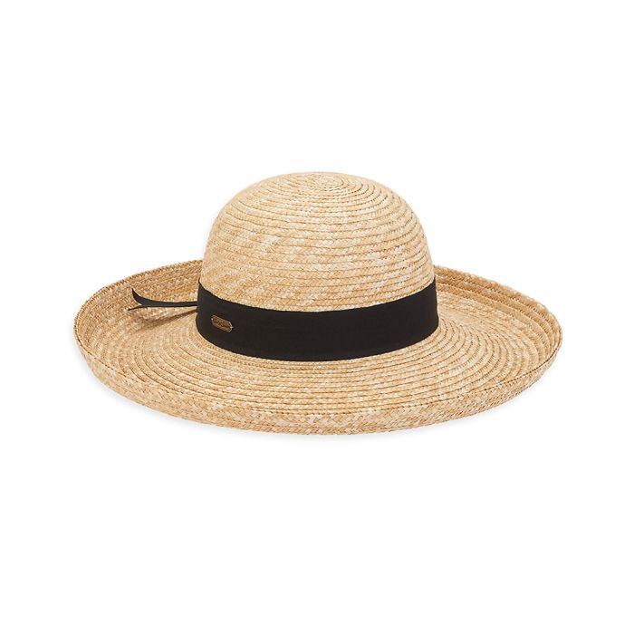 Wheat Braid Hat with 4.5" Upbrim