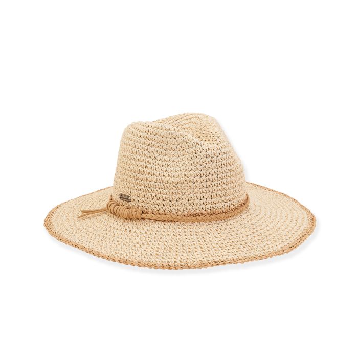 Sun N Sand Paper Crochet Safari Classic Hat With 3.75" Brim