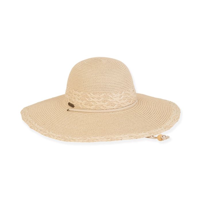 Sun N Sand Paper Braid Durres Floppy Hat
