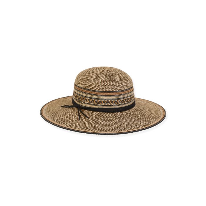 Sun N Sand Paper Braid Miramar Floppy Hat